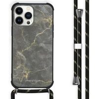 imoshion Coque Design avec cordon iPhone 13 Pro Max - Black Marble