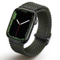 Uniq Bracelet tressé Aspen Apple Apple Watch Series 1 á 9 / SE (38/40/41 mm) | Series 10 (42 mm) - Vert Cyprès