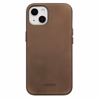 Accezz Coque MagSafe en cuir vintage Apple iPhone 13 - Rustic Brown
