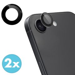 imoshion Lot de 2 protections d'objectif de caméra Apple iPhone 16e - Noir