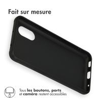 Accezz Coque Couleur Samsung Galaxy Xcover 5 - Noir