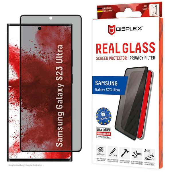 Displex Protection d'écran en verre trempé Privacy Samsung Galaxy S23 Ultra