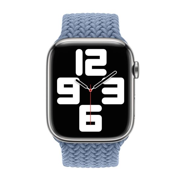 Apple Bracelet Solo tressé Apple Watch | 38/40/41/42 mm - Taille 4 - Slate Blue