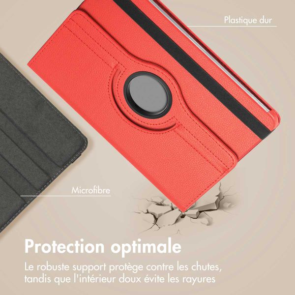 imoshion Coque tablette rotatif à 360° Lenovo Tab M10 5G - Rouge