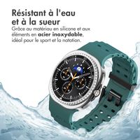 imoshion Bracelet Ocean en silicone Samsung Galaxy Watch 8 (40/44mm) / Classic (46mm) - Vert foncé