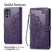 imoshion Etui de téléphone portefeuille Mandala Motorola Moto G62 - Violet