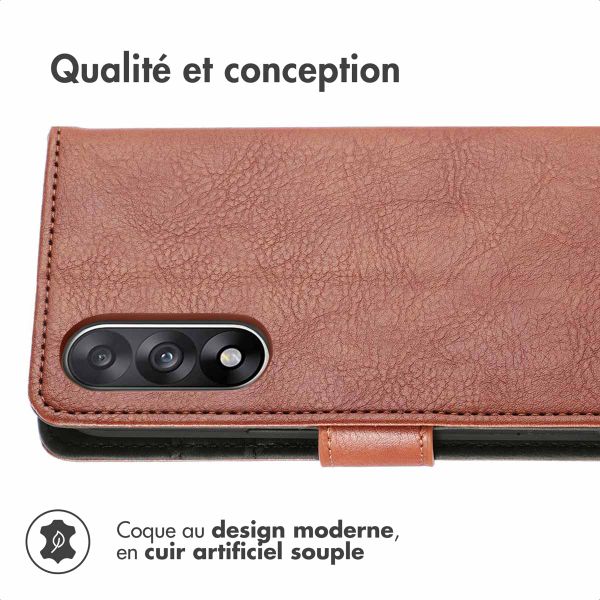 imoshion Étui de télephone portefeuille OnePlus Nord 5 - Marron