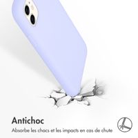 Accezz Coque Liquid Silicone Apple iPhone 11 - Violet