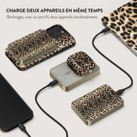 Burga Powerbank magnétique 5 000 mAh - MagSafe et Qi2 - Joueur / Or