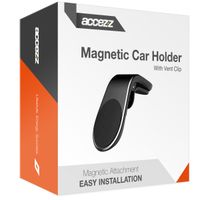 Accezz Support de téléphone pour voiture - Universel - Grille de ventilation - Magnétique - Noir