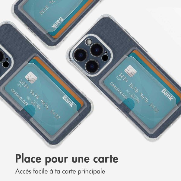 imoshion Coque silicone avec porte-cartes Apple iPhone 16 Pro - Transparent