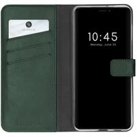 Selencia Étui portefeuille en cuir véritable iPhone 13 - Vert