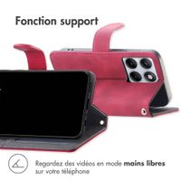 imoshion Etui de télephone portefeuille avec cordon Motorola Edge 70 Fusion - Rouge