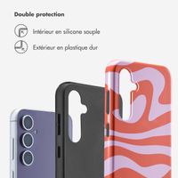 Selencia Coque arrière Vivid Samsung Galaxy S23 FE - Dream Swirl Pink