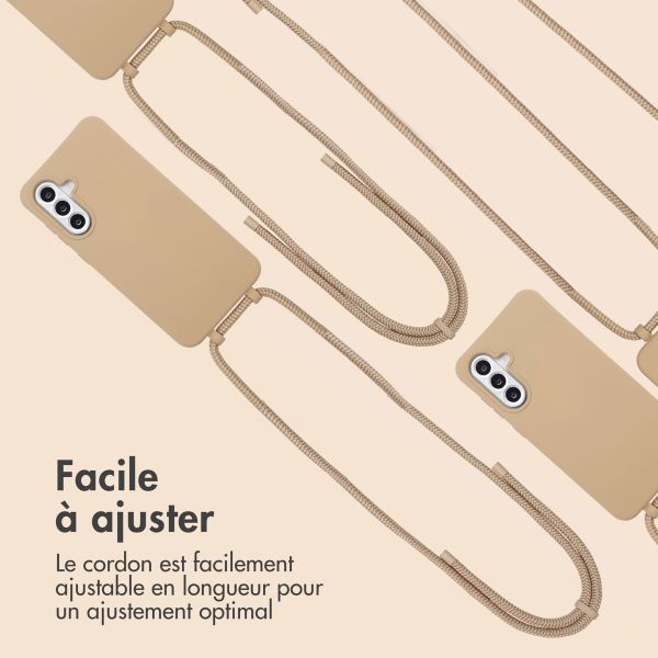 imoshion Coque de couleur avec cordon amovible Samsung Galaxy A36 / A56 - Nude