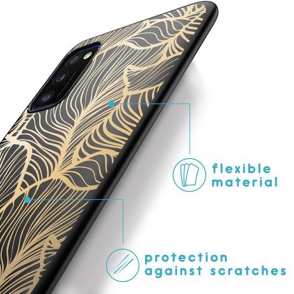 imoshion Coque Design Samsung Galaxy A41 - Golden Leaves