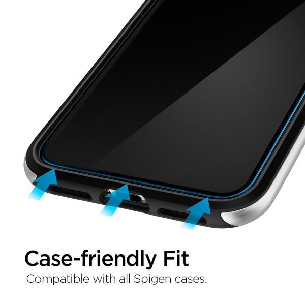 Spigen Protection d'écran en verre trempé GLAStR Fit 2 Paquets + Applicator Apple iPhone 11 Pro / Xs / X