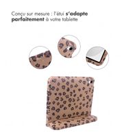 imoshion Coque arrière Kidsproof Design avec poignée Apple iPad 11 (2025) 11 pouces A16 / iPad 10 (2022) 10.9 pouces - Motif panthère