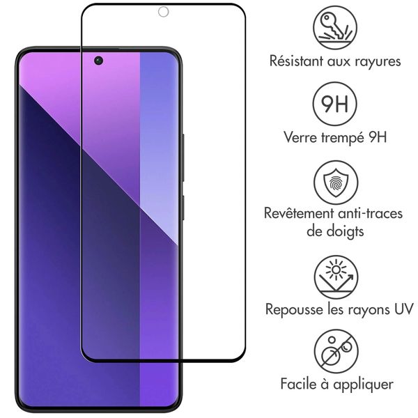 Accezz Protection d'écran en verre trempé Full Cover Xiaomi Redmi Note 13 Pro Plus (5G) - Transparent