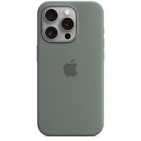 Apple Coque en silicone MagSafe Apple iPhone 15 Pro - Cypress