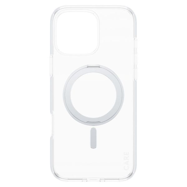 CARE by PanzerGlass Coque Kickstand MagSafe iPhone 16 Pro Max - Argent