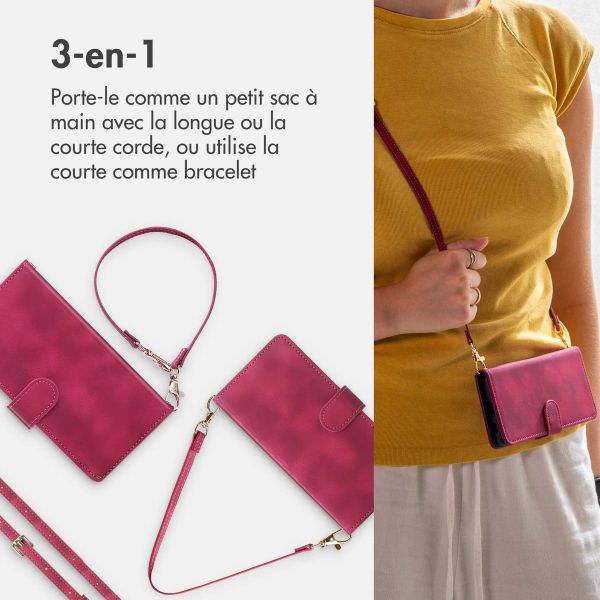 imoshion Etui de télephone portefeuille avec cordon Samsung Galaxy S21 FE - Rouge