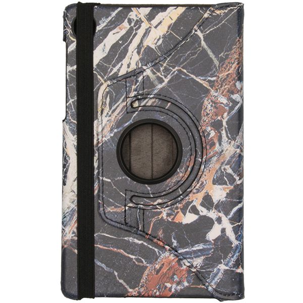 imoshion Coque tablette Design rotatif à 360° Galaxy Tab A7 Lite - Black Marble