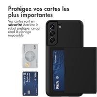 imoshion Coque arrière avec porte-cartes Samsung Galaxy S22 - Noir