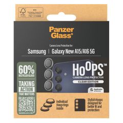 PanzerGlass Protection Caméra Hoops Optic Rings Samsung Galaxy A16 4G/5G - Transparent