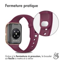 imoshion Bracelet sport en silicone Oppo Watch 46 mm - Bordeaux