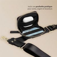 Selencia Cordon de téléphone avec petit sac - Midnight Black