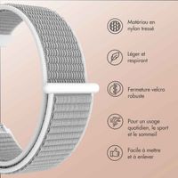 imoshion Bracelet en nylon avec fermeture velcro - Connexion universelle 22 mm - Gris