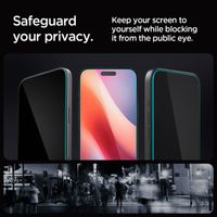 Spigen Protection d'écran en verre trempé GLAStR Privacy Applicator Apple iPhone 16 Pro Max / 17 Pro Max