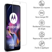 Accezz Protection d'écran en verre trempé Motorola Moto G54 - Transparent