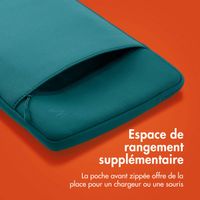 imoshion Pochette ordinateur avec compartiment 13 pouces - Petrol Green