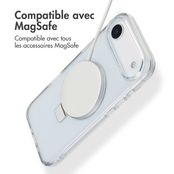 Accezz Coque Ring Stand avec MagSafe Apple iPhone Air - Transparent