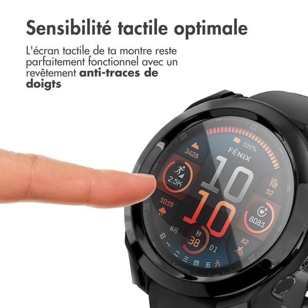 imoshion Coque rigide à couverture complète Garmin Fenix 8 - 43 mm - Noir