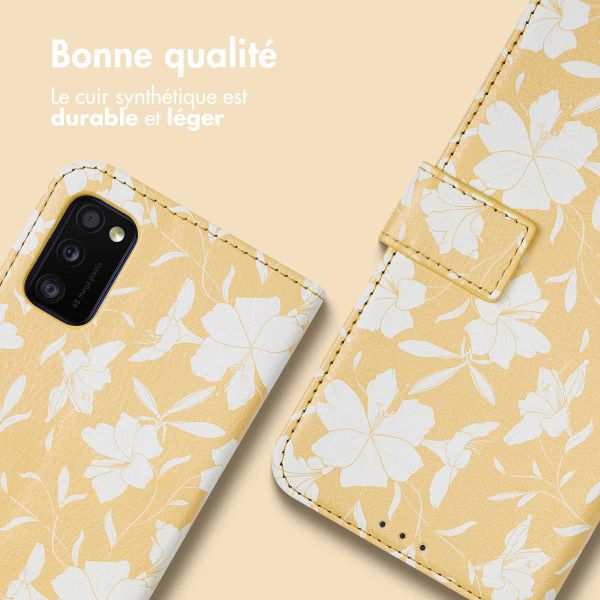 imoshion ﻿Étui de téléphone portefeuille Design Samsung Galaxy A41 - Yellow Flowers