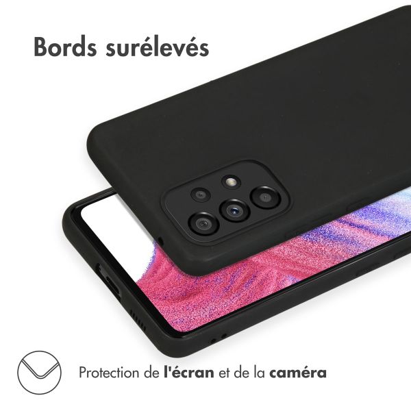 imoshion Coque Couleur Samsung Galaxy A53 - Noir