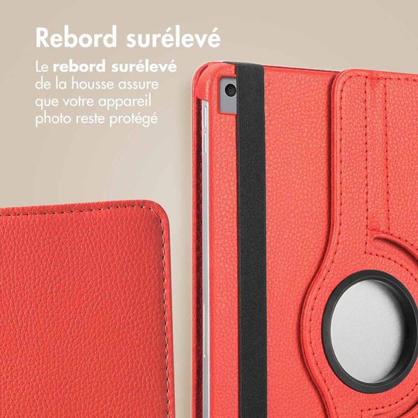 imoshion Coque tablette rotatif à 360° Apple iPad 9 (2021) 10.2 pouces / iPad 8 (2020) 10.2 pouces / iPad 7 (2019) 10.2 pouces - Rouge