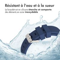 imoshion Bracelet en silicone souple - Connexion universelle 22 mm - Bleu foncé