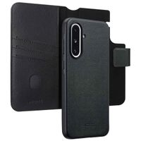 Accezz Étui de télephone portefeuille en cuir 2-en-1 avec MagSafe Samsung Galaxy A36 / A56 - Onyx Black