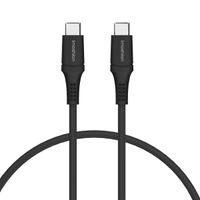 imoshion Braided USB-C vers câble USB-C - 3 mètre - Noir