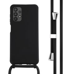 imoshion Coque en silicone avec cordon Samsung Galaxy A13 (4G) - Noir