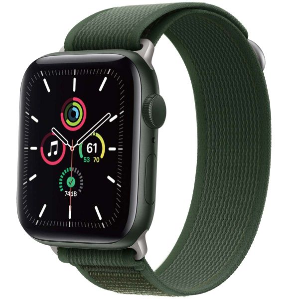 imoshion Bracelet en nylon Trail Apple Watch Series 1 á 9 / SE (38/40/41 mm) | Series 10 (42 mm) - Army Green