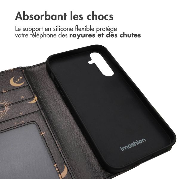imoshion Étui de téléphone portefeuille Design Samsung Galaxy A26 - Sky Black