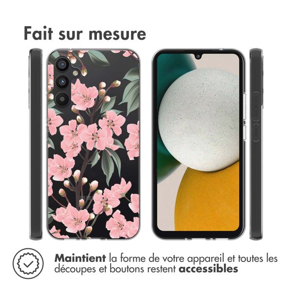 imoshion Coque Design Samsung Galaxy A34 (5G) - Fleur - Rose / Vert