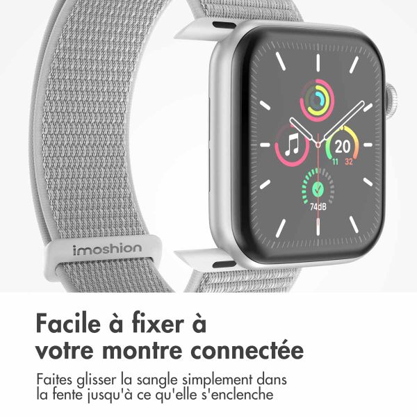 imoshion Bracelet en nylon⁺ Apple Watch Series 1 á 10 / SE / Ultra (2) (44/45/46/49 mm) - Seashell