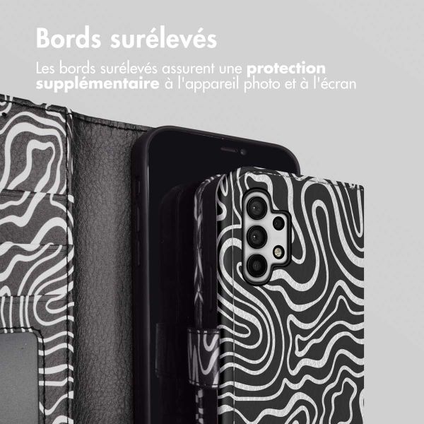imoshion Étui de télephone portefeuille Design Samsung Galaxy A32 (5G) - Black And White