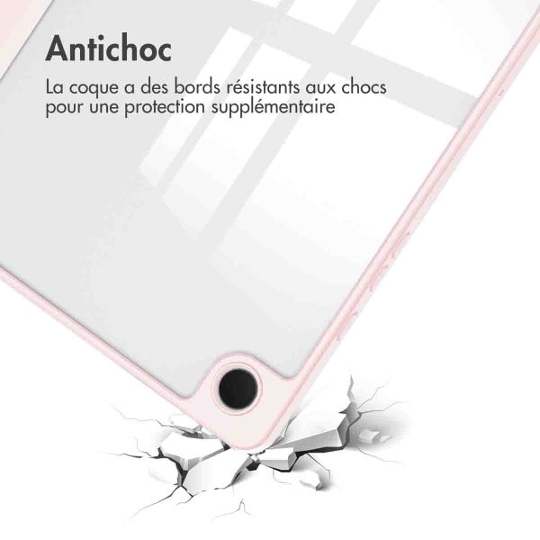 imoshion Coque tablette rigide Trifold iPad Samsung Galaxy Tab A9 Plus - Rose